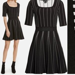 CLUB MONACO Teddiko Detail Fit and Flare Sweater Dress Size XS